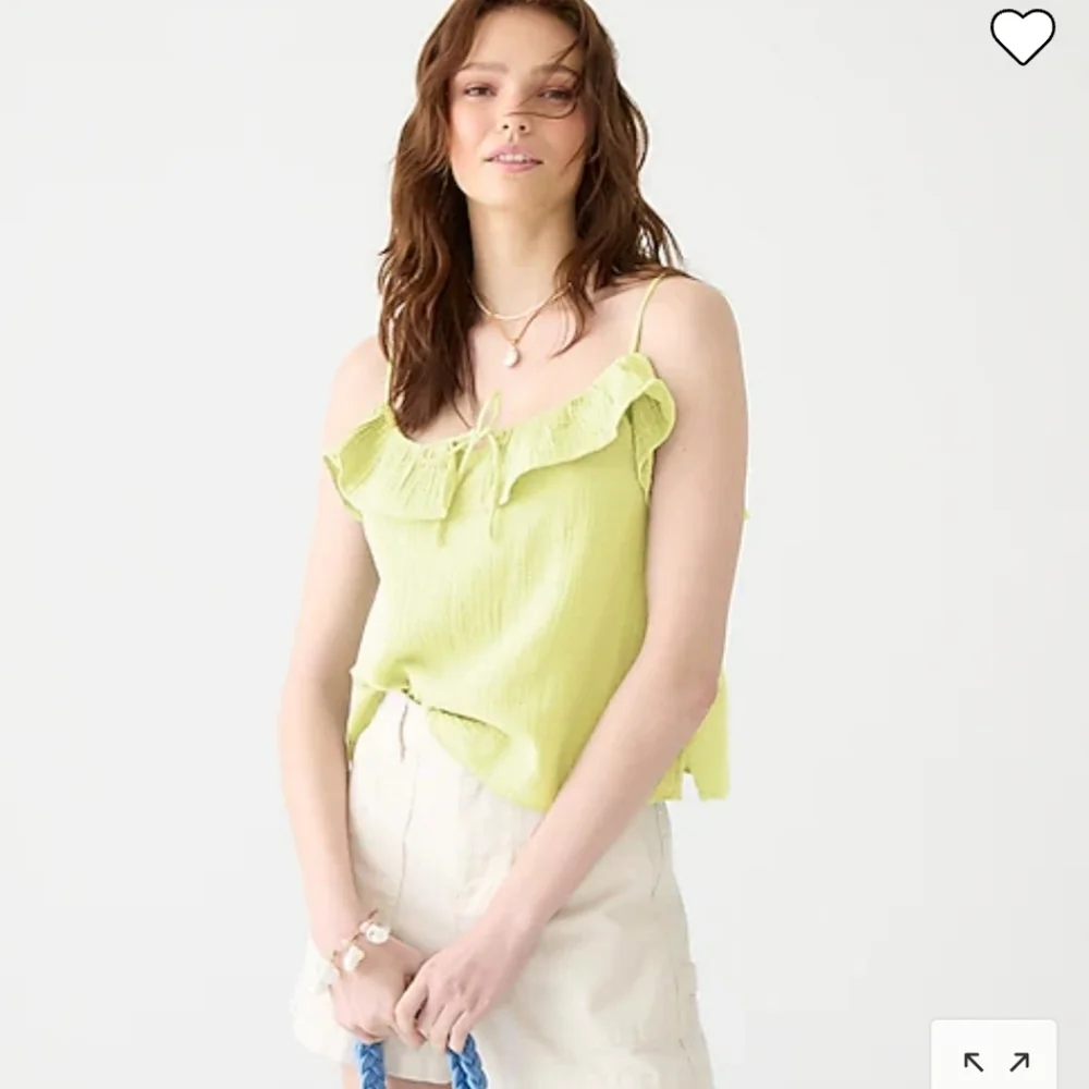 NWT J. Crew rufflle cami top, XS